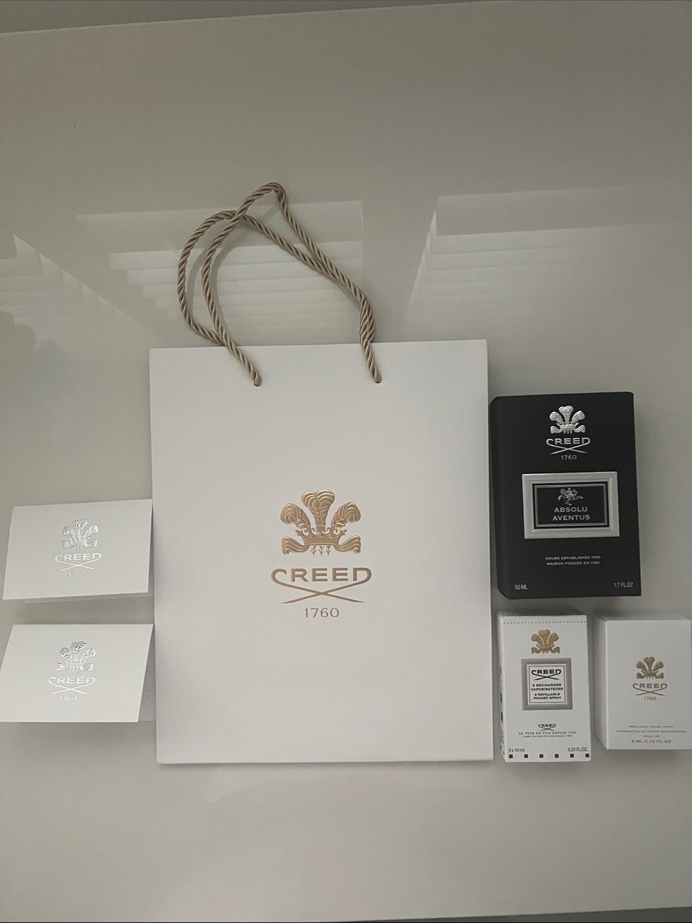 Creed White & Gold Branded Gift Ensemble